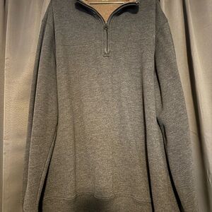 Arrow - Men's Gray Quarter-Zip Sweater